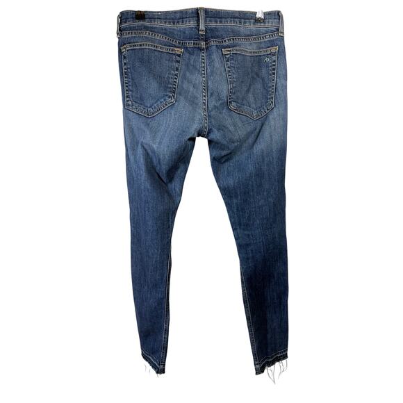 RAG & BONE Women's Dre Mid-Rise Straight Leg Denim Jeans Amelie Blue Size 27 - Picture 7 of 13